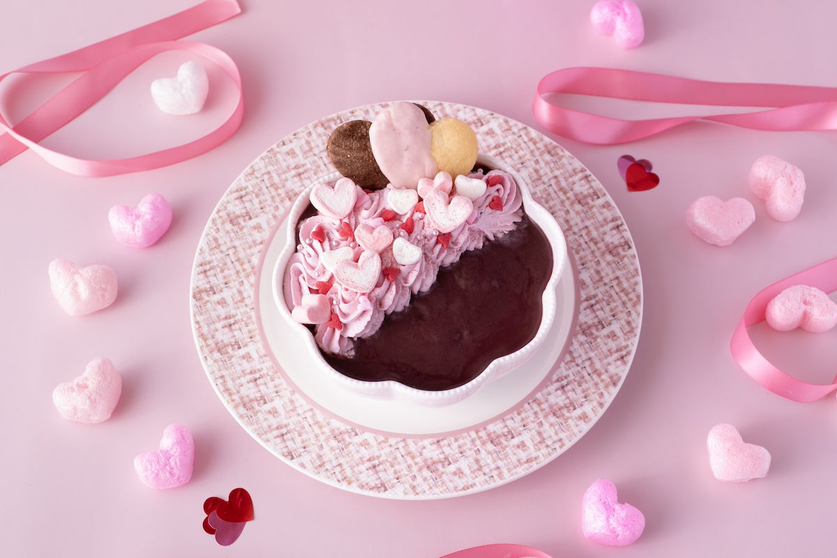 ピタヤピンク×ハートデコ アサイーボウル